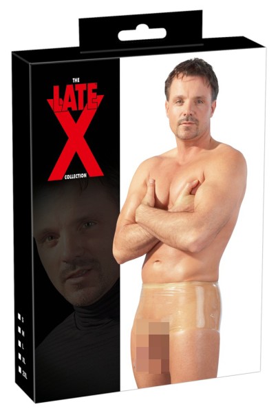 Pants aus Latex, transparent, mit anatomisch geformter Penis-Hoden-Hülle - vergleichen und günstig kaufen Pants aus Latex, transparent, mit anatomisch geformter Penis-Hoden-Hülle - vergleichen und günstig kaufen